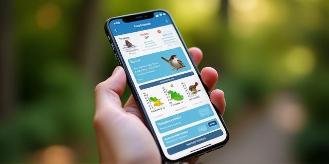 Smartphone app for bird monitoring